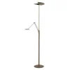 HighLight LED-gulvlampe New Sapporo, bronze, 183 cm, metal Dæmper CCT