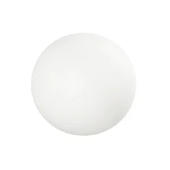 Linea Light LED-gulvlampe Oh!, Ø 38 cm, E27, polykarbonat, hvid