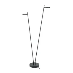 HighLight Gulvlamper|Gulvlamper>LED-gulvlampe Round Move, 2 lyskilder sort 142 cm CCT dæmpbar