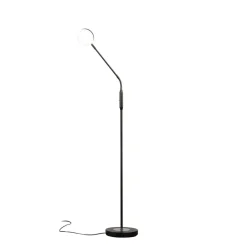 LED-gulvlampe Sorento, sandgrå, højde 138 cm, CCT dæmpbar^FISCHER & HONSEL