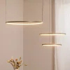 Nowodvorski Lighting LED-hængelampe CIRCOLO, olivgrøn, Ø 30/45/60 cm, 3 lyskilder