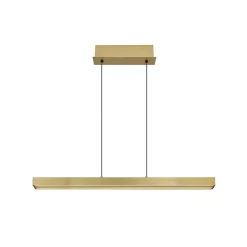 LED-hængelampe Ethan, messingfarvet, 150 cm, udtrækkelig^Globo Hot