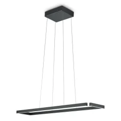 LED-hængelampe Marisa-100, sort mat, 100 x20 cm^Knapstein Online