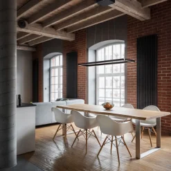 LED-hængelampe Marisa-100, sort mat, 100 x20 cm^Knapstein Online