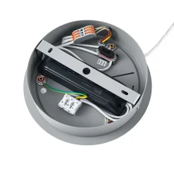 LED-hængelampe PANEL, grå, Ø 63 cm, metal, CCT, dæmpbar, 50 W^Deko-Light Discount