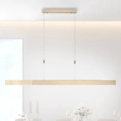 LED-hængelampe Moto, imperial gold, dæmpbar, CCT^PURE Hot