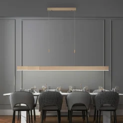 LED-hængelampe Moto, imperial gold, dæmpbar, CCT^PURE Hot