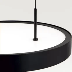 LED-hængelampe Teide, sort, 1 lyskilde, metal, 2.700 K^ORION Outlet