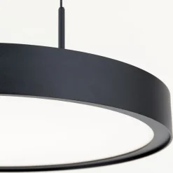 LED-hængelampe Teide, sort, 1 lyskilde, metal, 2.700 K^ORION Outlet