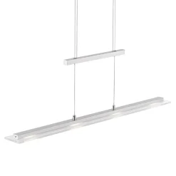 FISCHER & HONSEL Pendellamper>LED-hængelampe Tenso, nikkel, 64 cm, metal, CCT, dæmper