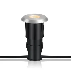 Markslöjd LED-indbygningslampe Garden 24 Decklight, sølv, lys ovenfra, 3W