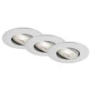Briloner LED-indbygningsspot 7602 3 IP65 3.000 K krom mat