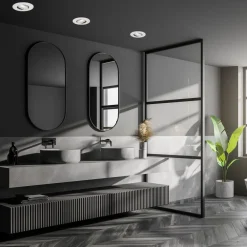 Briloner LED-indbygningsspot 7602 3 IP65 3.000 K krom mat