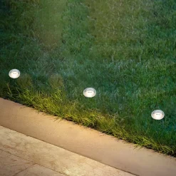 Briloner Nedgravet Udebelysning|Udendørs Spot>LED-indbygningsspot 3922034, IP65, 12 V, startsæt med 3, Ø 3,5 cm