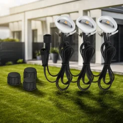 Briloner LED-indbygningsspot 3923034, IP65, 12 V, 3-punkts forlængelse Ø 3,5 cm