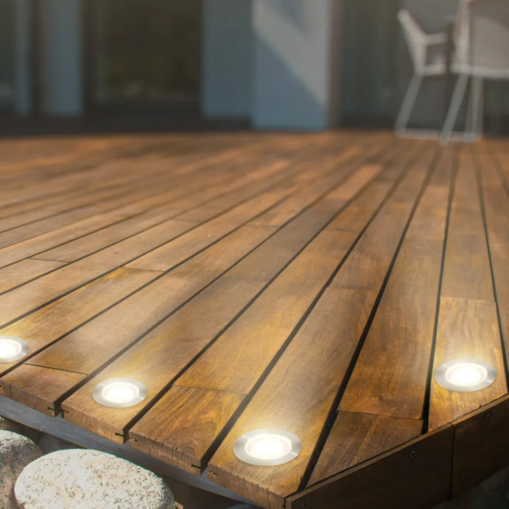 Briloner Nedgravet Udebelysning|Udendørs Spot>LED-indbygningsspot 3913032 IP67 12V 3x-udvidelse 3cm stål