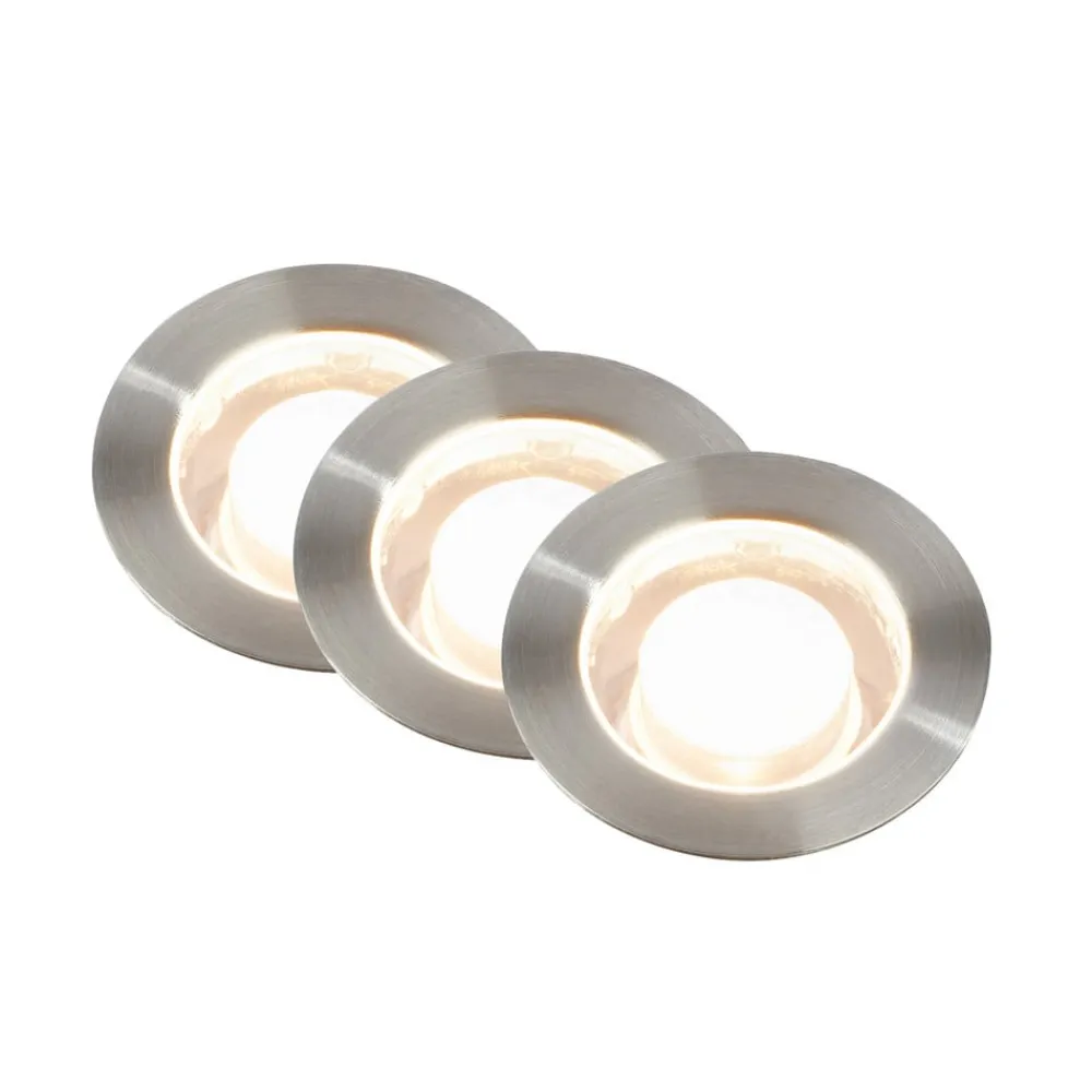 Briloner Nedgravet Udebelysning|Udendørs Spot>LED-indbygningsspot 3913032 IP67 12V 3x-udvidelse 3cm stål