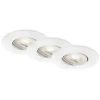 Briloner Loftlamper|Indbygningsspots>LED-indbygningsspot 7602 3sæt IP65 3.000 K hvid