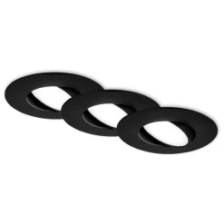 Briloner Loftlamper|Indbygningsspots>LED-indbygningsspot 7597 3sæt IP65 4.000 K sort