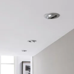 Lindby LED-indbygningsspot Andrej, rund, aluminium, sæt med 3 stk