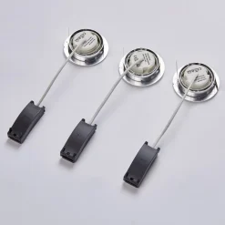 Lindby LED-indbygningsspot Andrej, rund, aluminium, sæt med 3 stk