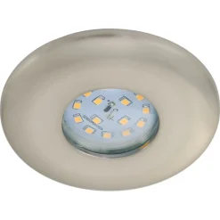 LED-indbygningsspot Attach One, mat nikkel, IP65^Briloner Hot