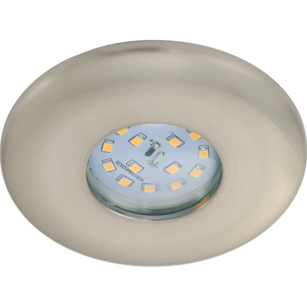 LED-indbygningsspot Attach One, mat nikkel, IP65^Briloner Hot