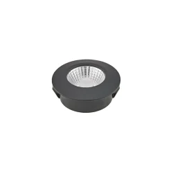 LED-indbygningsspot Diled, Ø 6,7 cm, Dim-To-Warm, sort^Sigor Discount
