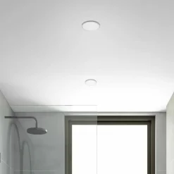 LED-indbygningsspot Plat, hvid, sæt af 3, 3.000 K^Briloner Outlet