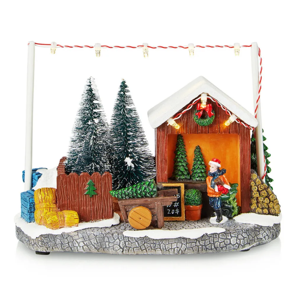 Markslöjd LED-juledekoration Elta, batteri, USB, højde 13,5 cm