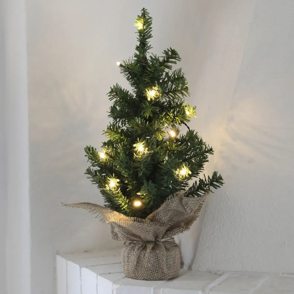 STAR TRADING Dekorationsbelysning|Julepynt>LED-juletræ Tre med jute-taske