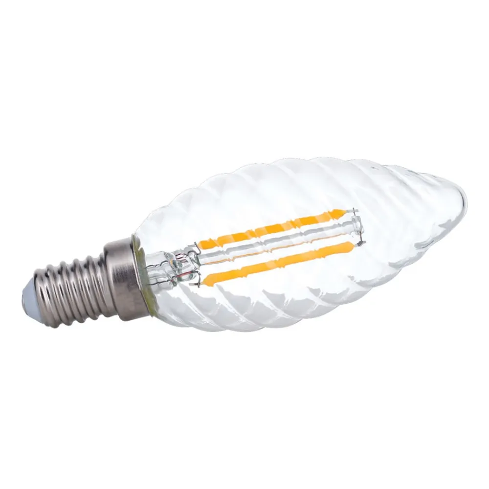 ORION Filament Pære>LED-kertepære E14 3 W 2.700 K Filament drejet