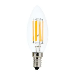 LED-kertepære E14 5 W Filament klar 827 kan dæmpes^ORION Discount
