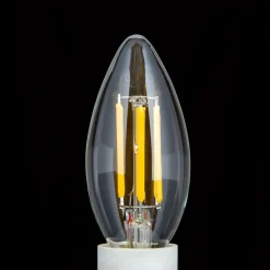 LED-kertepære E14 5 W Filament klar 827 kan dæmpes^ORION Discount