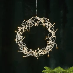 STAR TRADING LED-krans Curly, varmhvid, Ø 30 cm