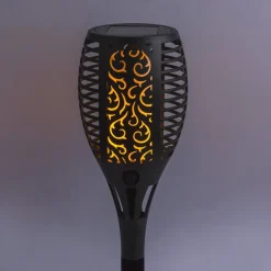 Globo LED-lampe med jordspyd 33077 Lommelygte, sort, plast