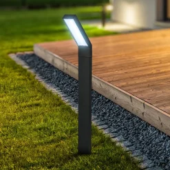 Briloner LED-lampe med jordspyd 3796015, sort, plast, CCT