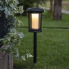 STAR TRADING Solcellelamper>LED-lampe med jordspyd Alippa, sort, højde 44 cm metal