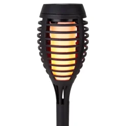 Näve LED-lampe med jordspyd FANILO, sort, 45 cm, 5 stk. IP44