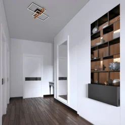 LED-loftlampe 3775015 2 lyskilder med træ^Briloner Discount