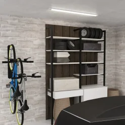 LED-loftlampe Batten, længde 90 cm, aluminium, hvid, 4.000 K^Milagro Lighting Best