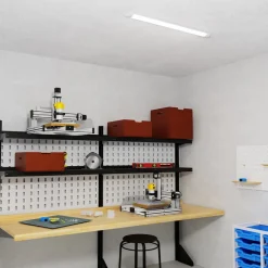 LED-loftlampe Batten, længde 90 cm, aluminium, hvid, 4.000 K^Milagro Lighting Best