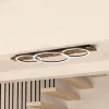 LED-loftlampe Boyal, sort, længde 101 cm, træ, 3 lyskilder.^EGLO Best