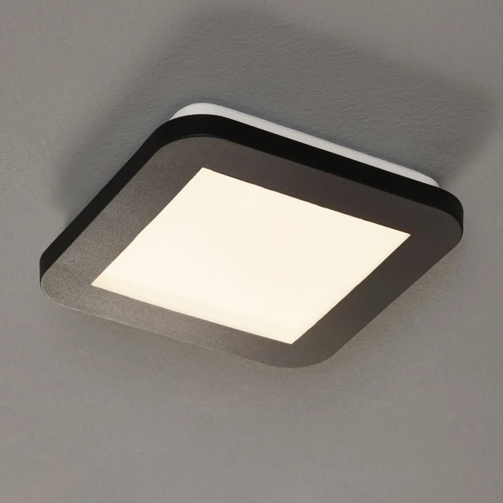 LED-loftlampe Camillus, kvadratisk, 17 cm^Reality Leuchten Online