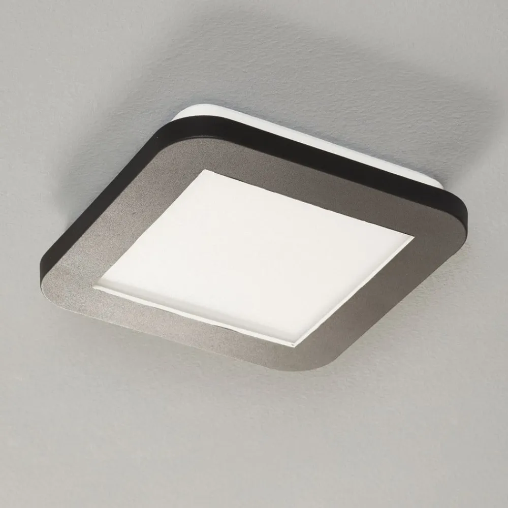 LED-loftlampe Camillus, kvadratisk, 17 cm^Reality Leuchten Online