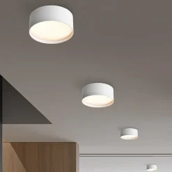 CMD LED-loftlampe 9093, Ø 12 cm, hvid, IP44, metal