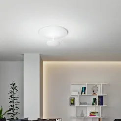 LED-loftlampe Conrad, hvid, Ø 50 cm, metal, dæmpbar^Fabas Luce Best