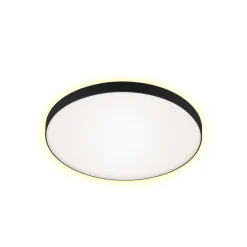 Briloner LED-loftlampe Flet med baggrundsbelysning, Ø 35,5 cm
