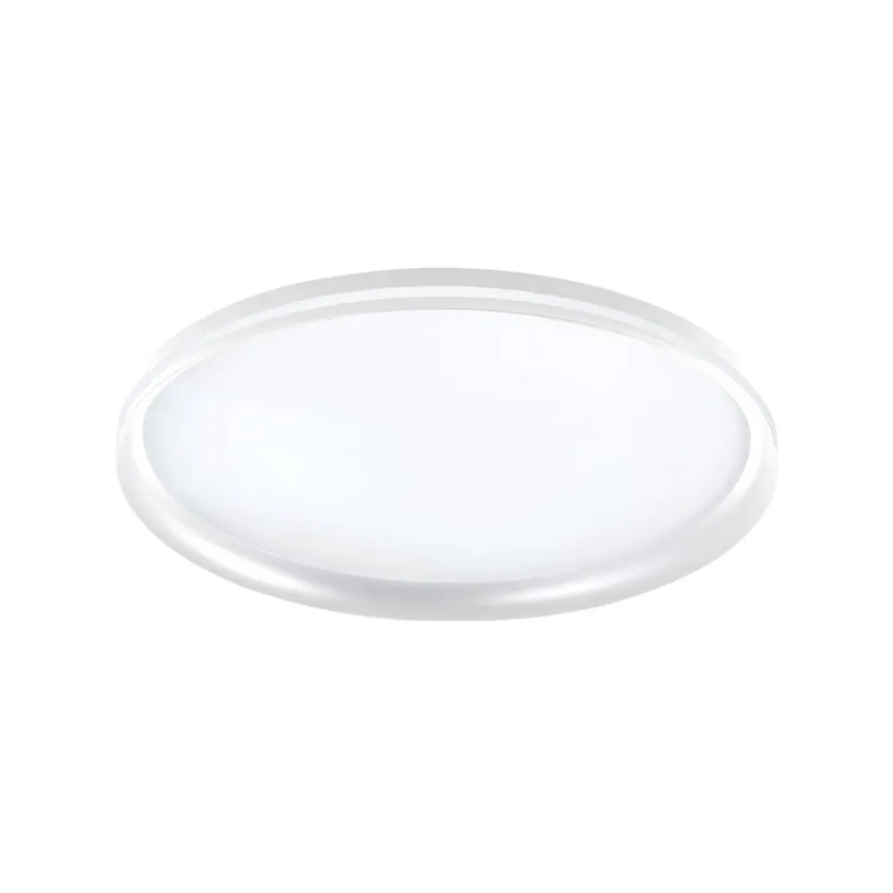 Fabas Luce LED-loftlampe Isy, hvid, Ø 55 cm, metal, CCT, dæmpbar