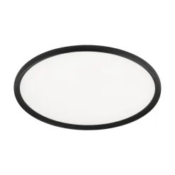 ORION LED-loftlampe Kant, Ø 60 cm sort, CCT metal/plast